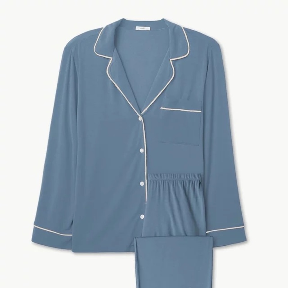 NWT eberjey gisele tuxedo slim pajama set